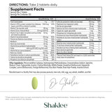 Shaklee Vita-Lea etiqueta nutricional visible: guía de micronutrientes para el día a día.