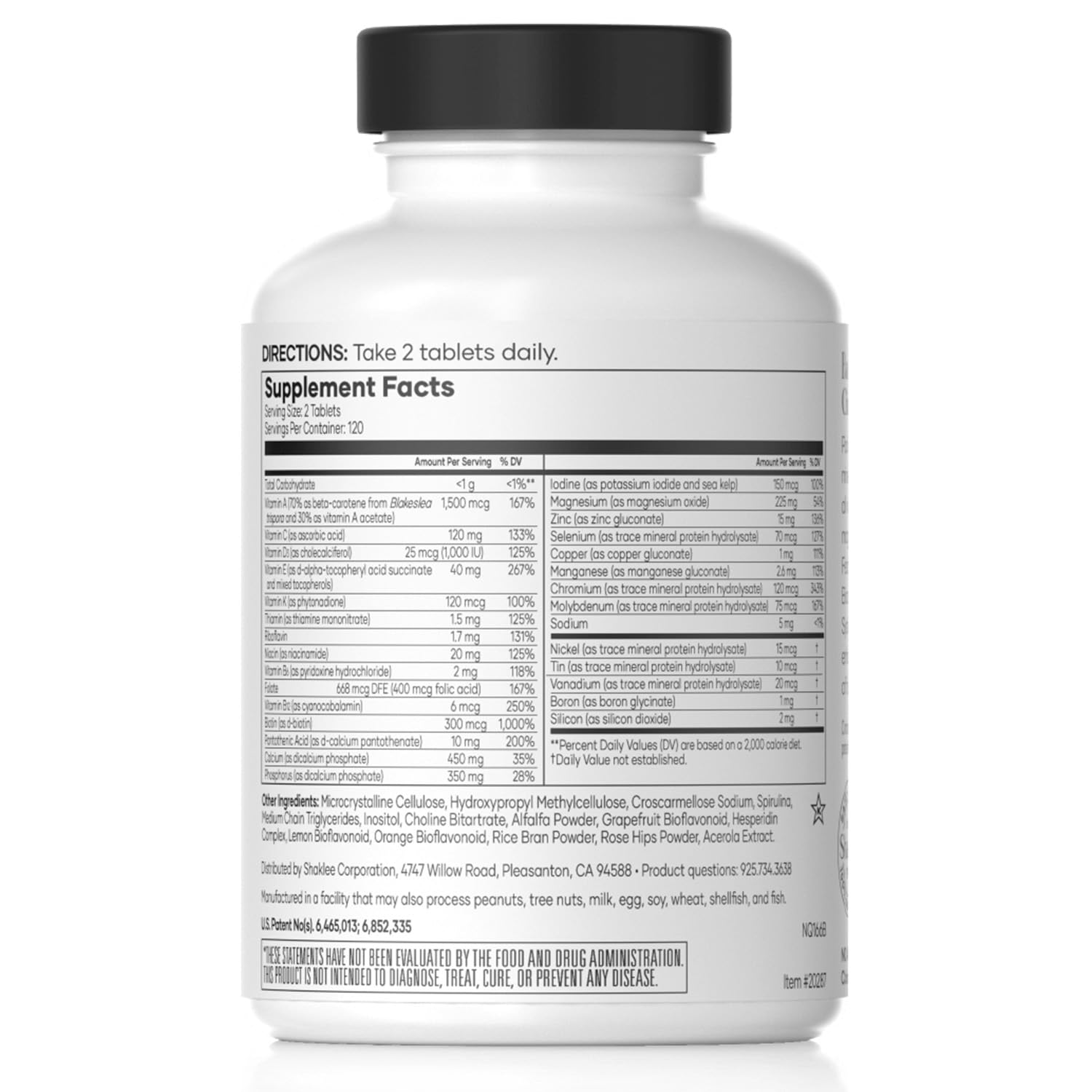 Shaklee Vita-Lea tabletas: multivitamínico para una vida activa y saludable.