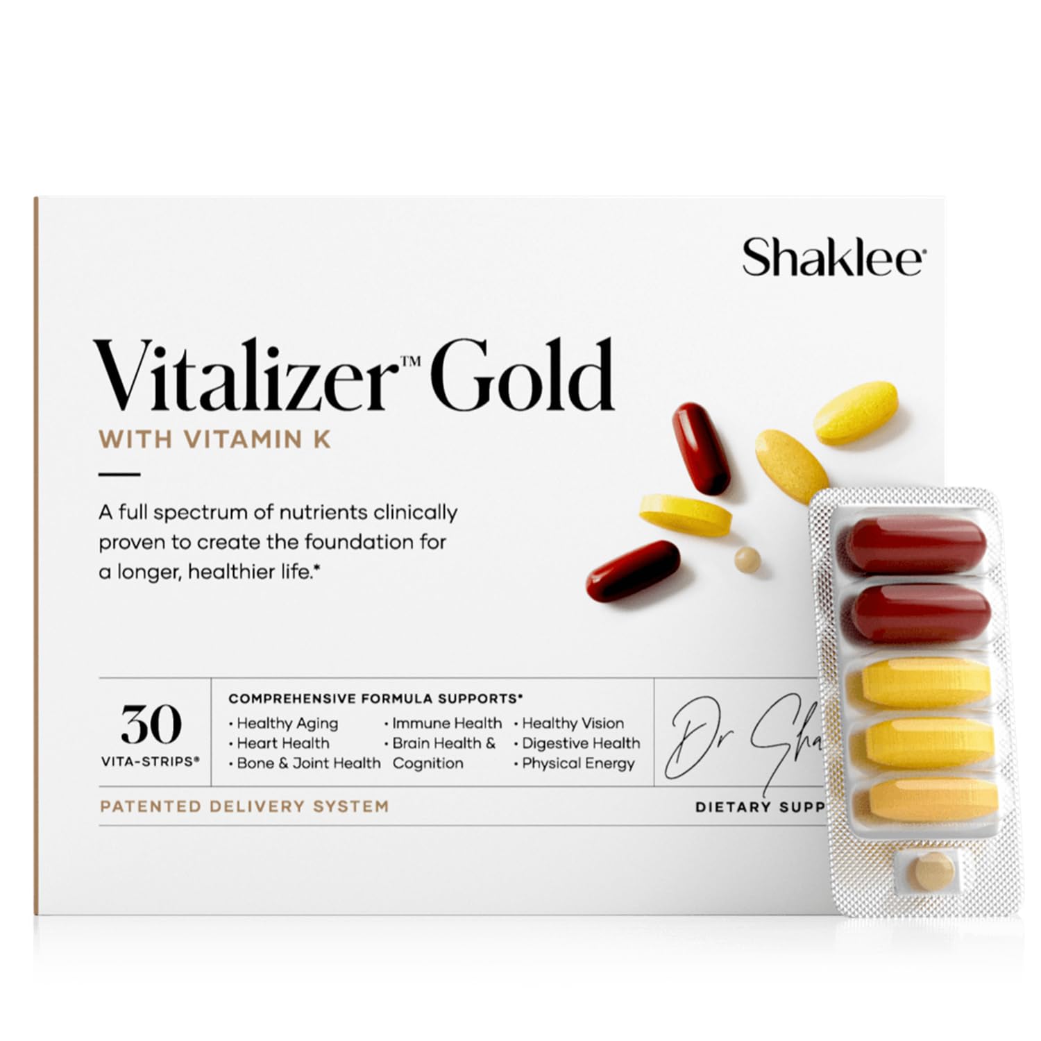Shaklee Vitalizer Gold Vita-Strips: dosis diaria conveniente para apoyo a la dieta