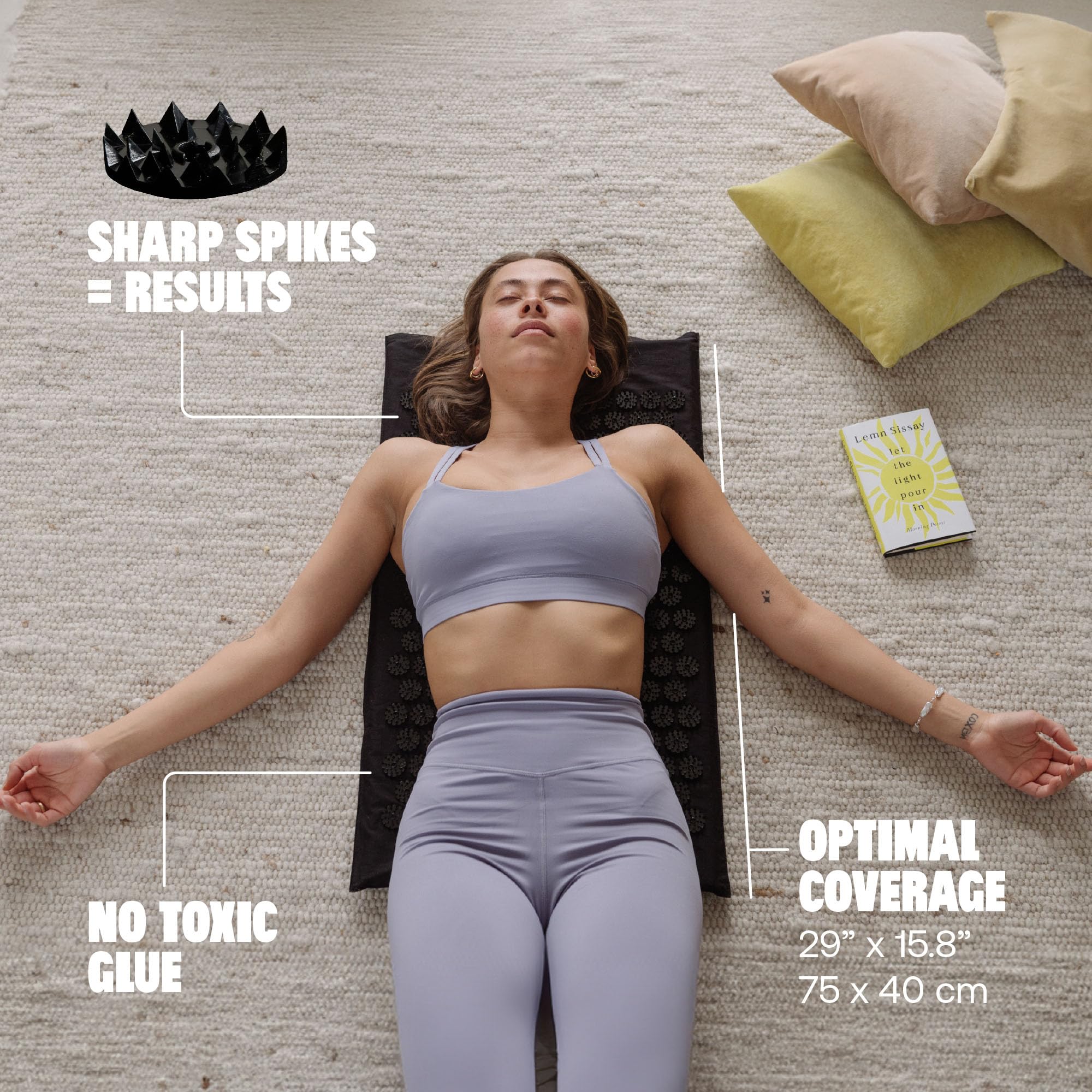 Almohada de acupresión premium ShaktiMat para uso conjunto