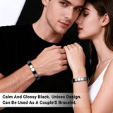 SHANGFEI pulsera hematita cuadrada negra para uso diario