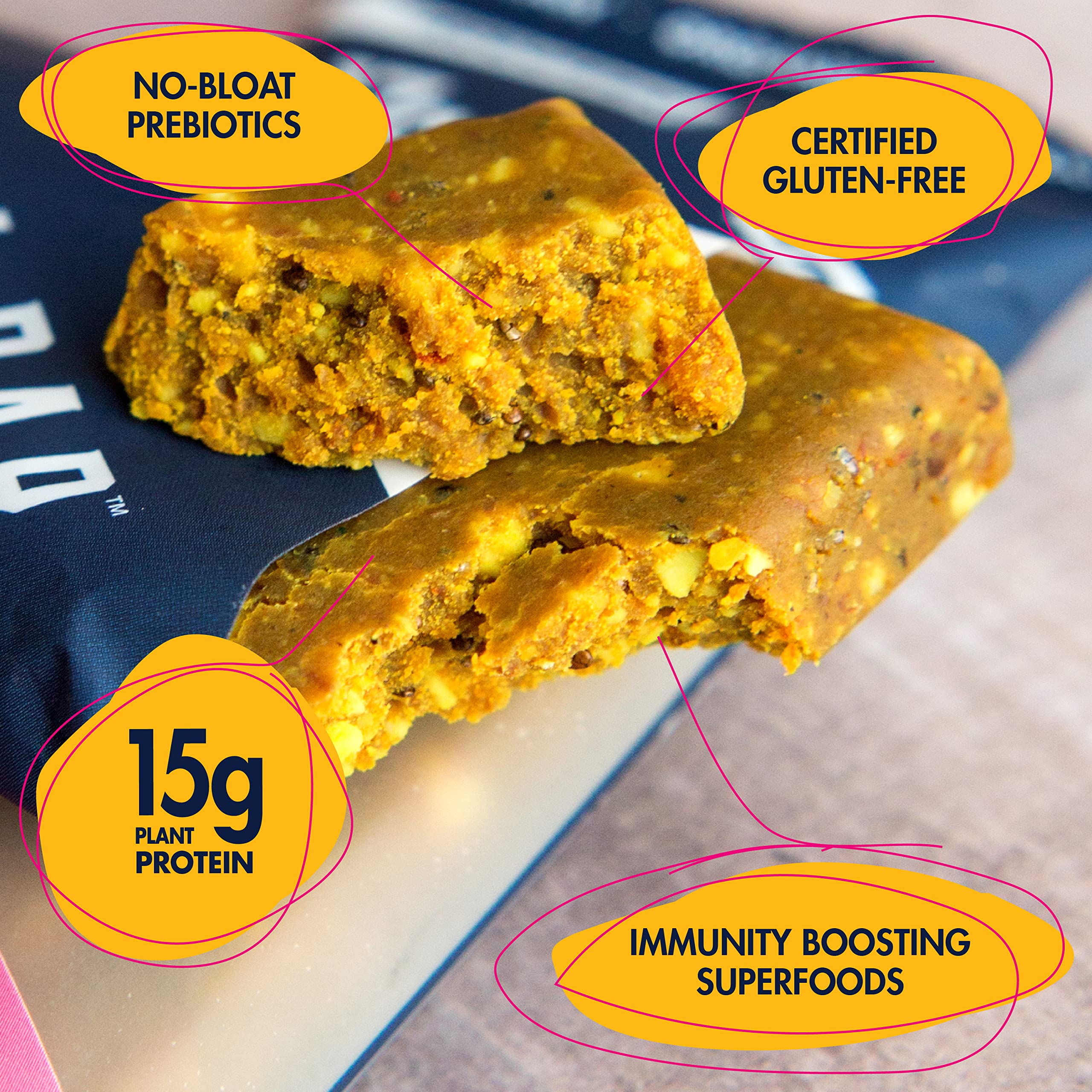 SHANTI BAR barra de 2 oz: fuente conveniente de proteína vegetal para merienda tras el entrenamiento