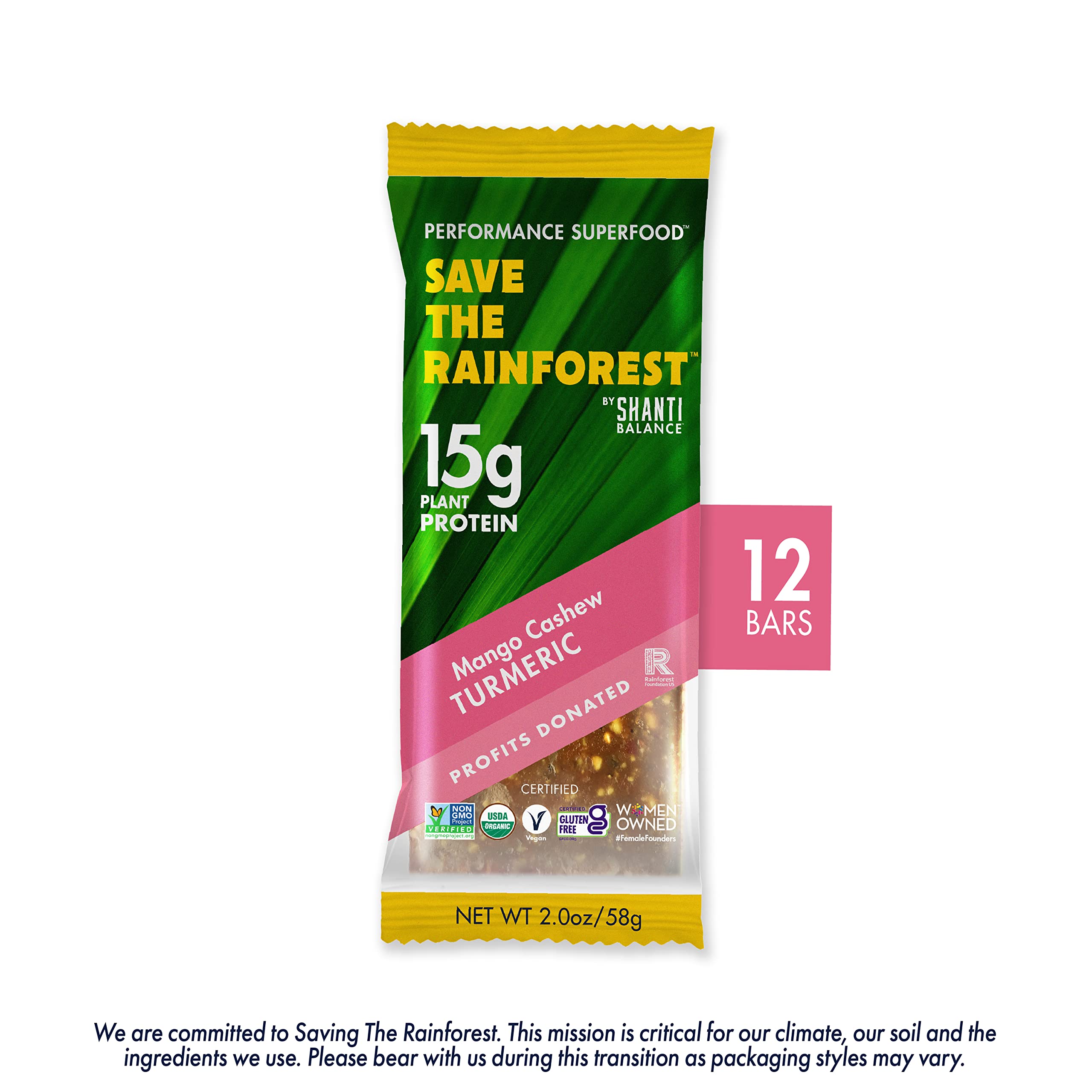 SHANTI BAR inclusión de anacardos y mango: barra sabrosa rica en proteínas vegetales