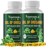 SHAPEINGIRL aceite de oregano en botella para apoyo inmunitario diario.