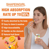 SHAPEINGIRL primer plano de gominola suave y jugosa
