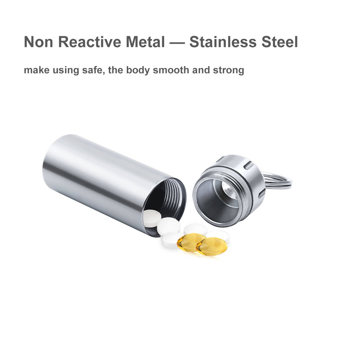 SHD Pill Box con sellado mediante anillo protege tus dosis contra la humedad.