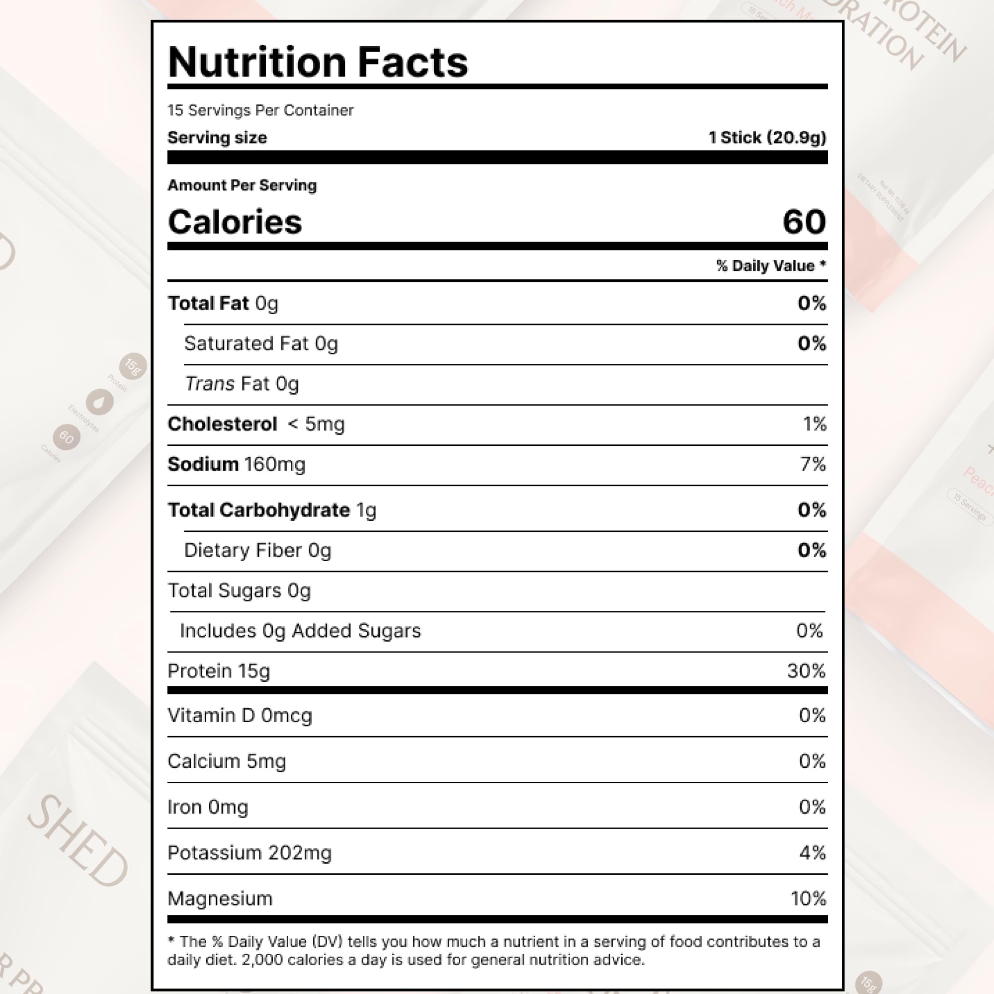 Sabor durazno-mango de Shed Clear Protein, experiencia refrescante para post-entrenamiento sin azúcar.
