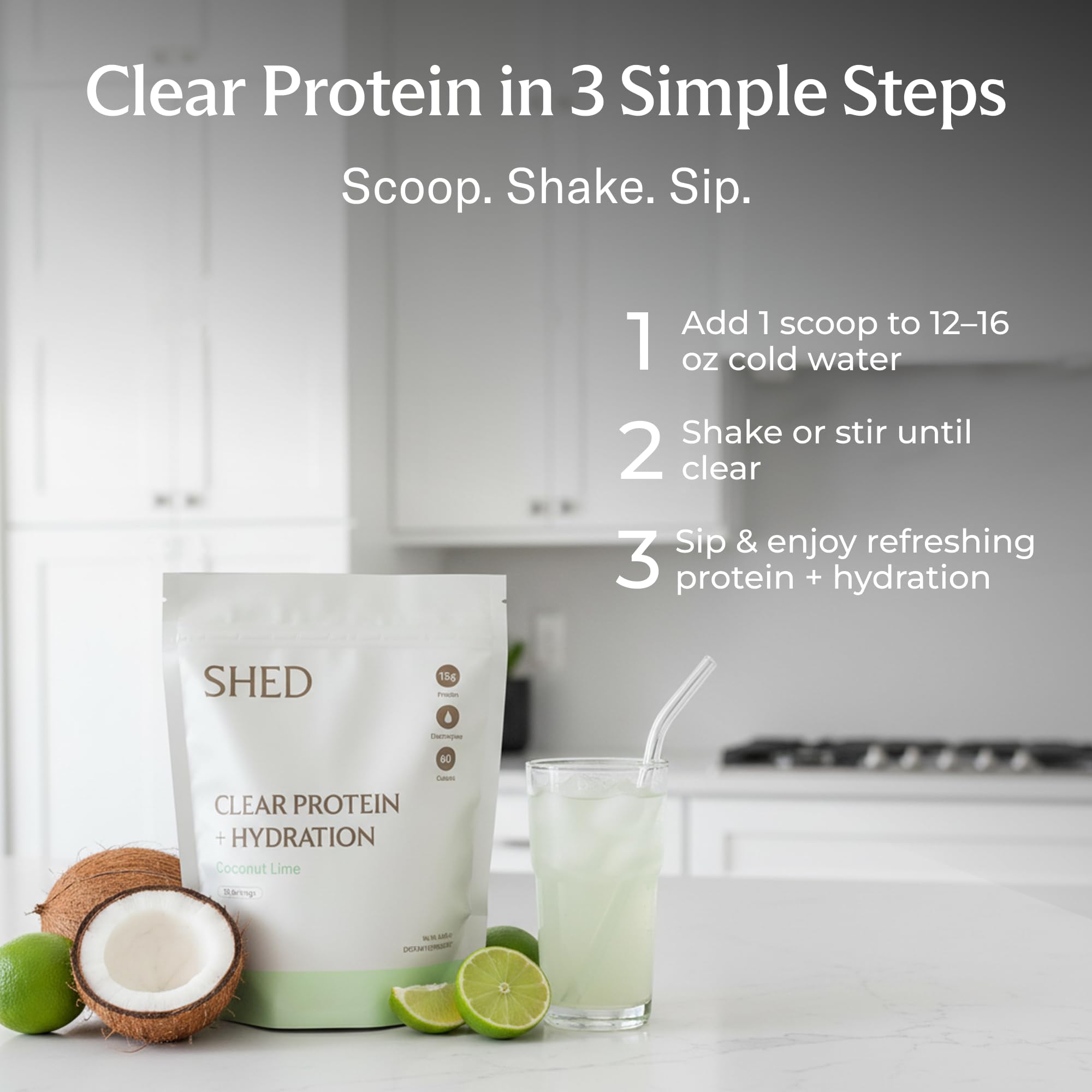 Shed Nutrition Clear Protein sabor Frambuesa Azul, sabor refrescante sin comprometer proteína