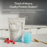 Etiqueta de 15 g en proteína clara Shed Nutrition para recuperación rápida