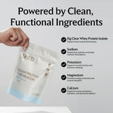 Sabor Frambuesa Azul Shed Nutrition Proteína Clara con electrolitos.
