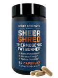 Botella de Sheer Strength Labs termogénico para entrenamientos sostenidos
