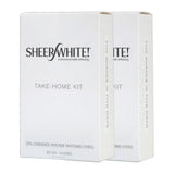 Sheer White tiras blanqueamiento dental en empaque doble, prácticamente invisibles al usar