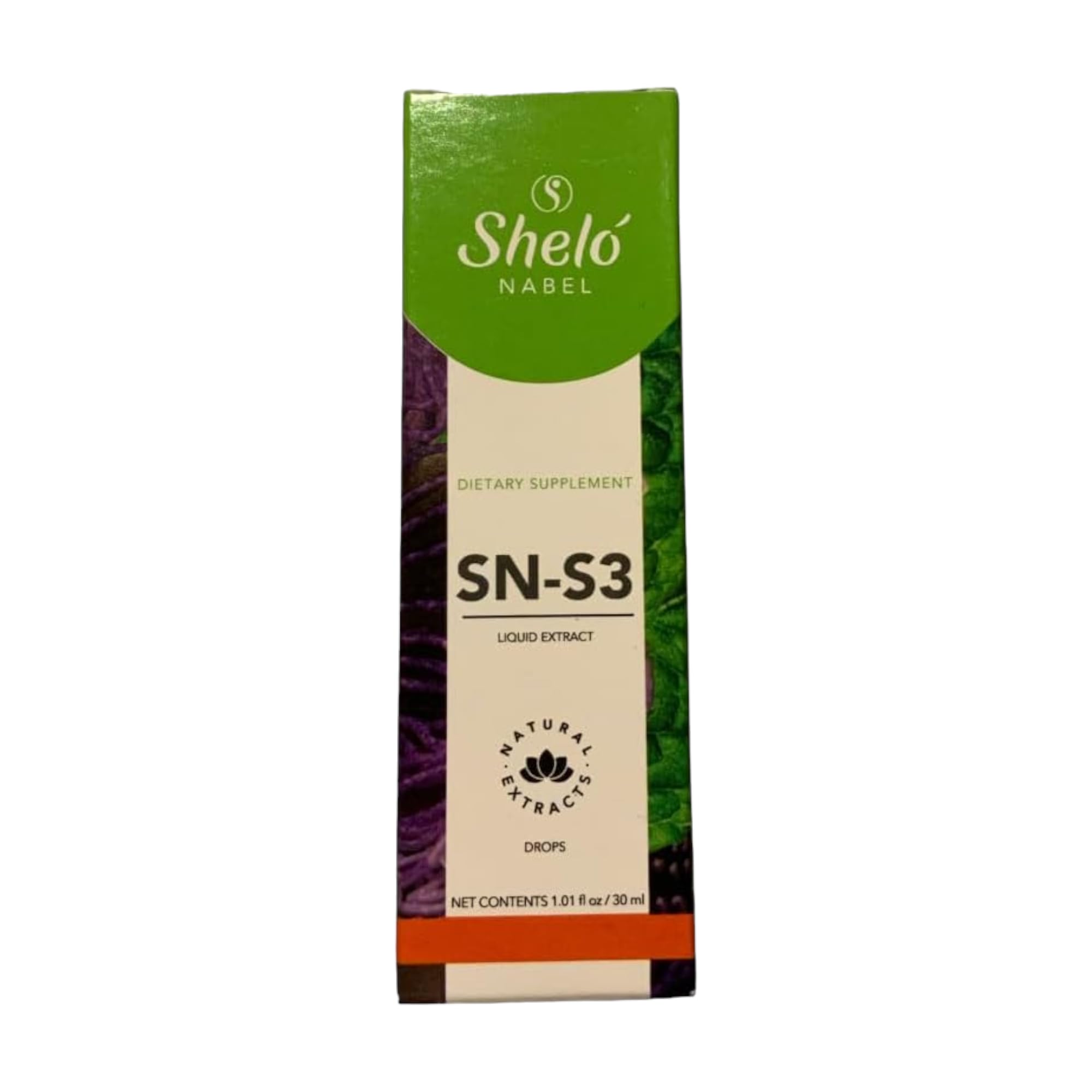 Sheló NABEL SN-S3 gotas en frasco para apoyo al bienestar diario.