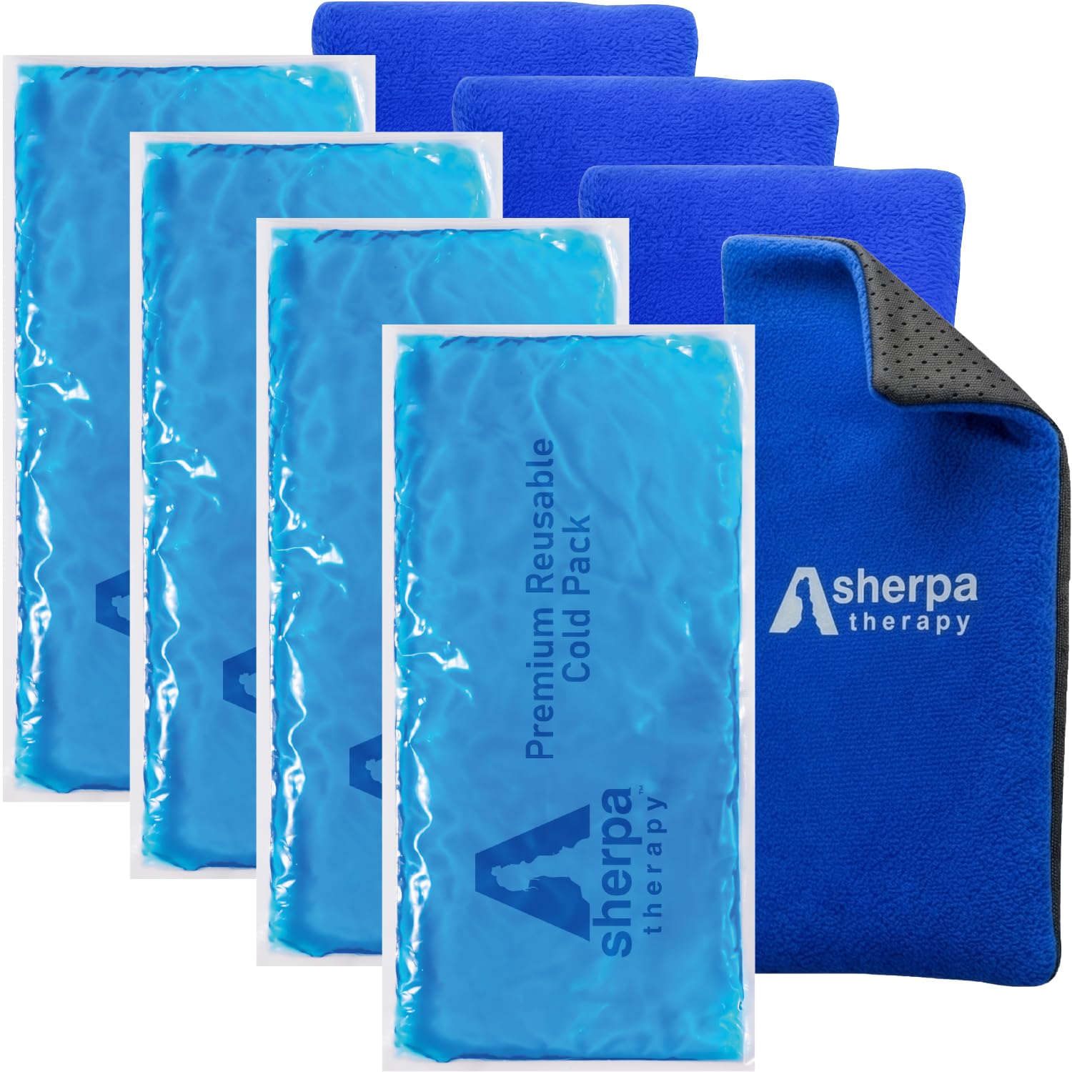 Sherpa Therapy 4PK bolsas de gel flexibles para alivio localizado.