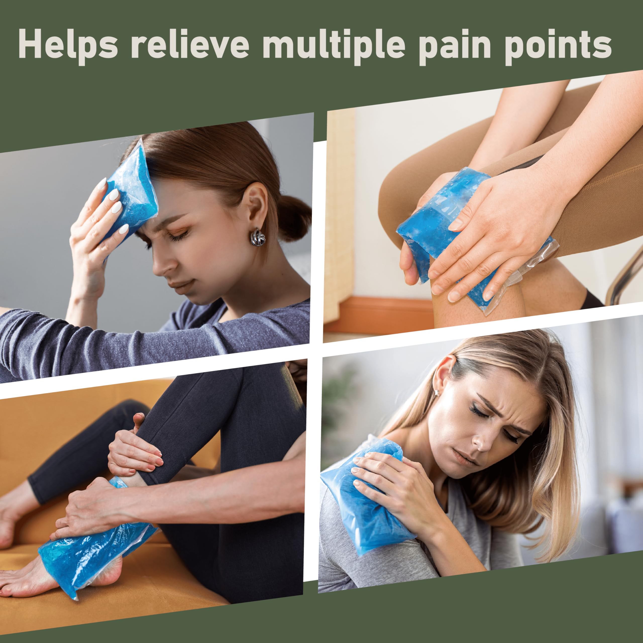 Sherpa Therapy 4PK uso flexible fuera del congelador para adaptarse a zonas.
