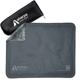 Sherpa Therapy bolsa grande de hielo, vista frontal, alivio potencial para dolor muscular y articular.