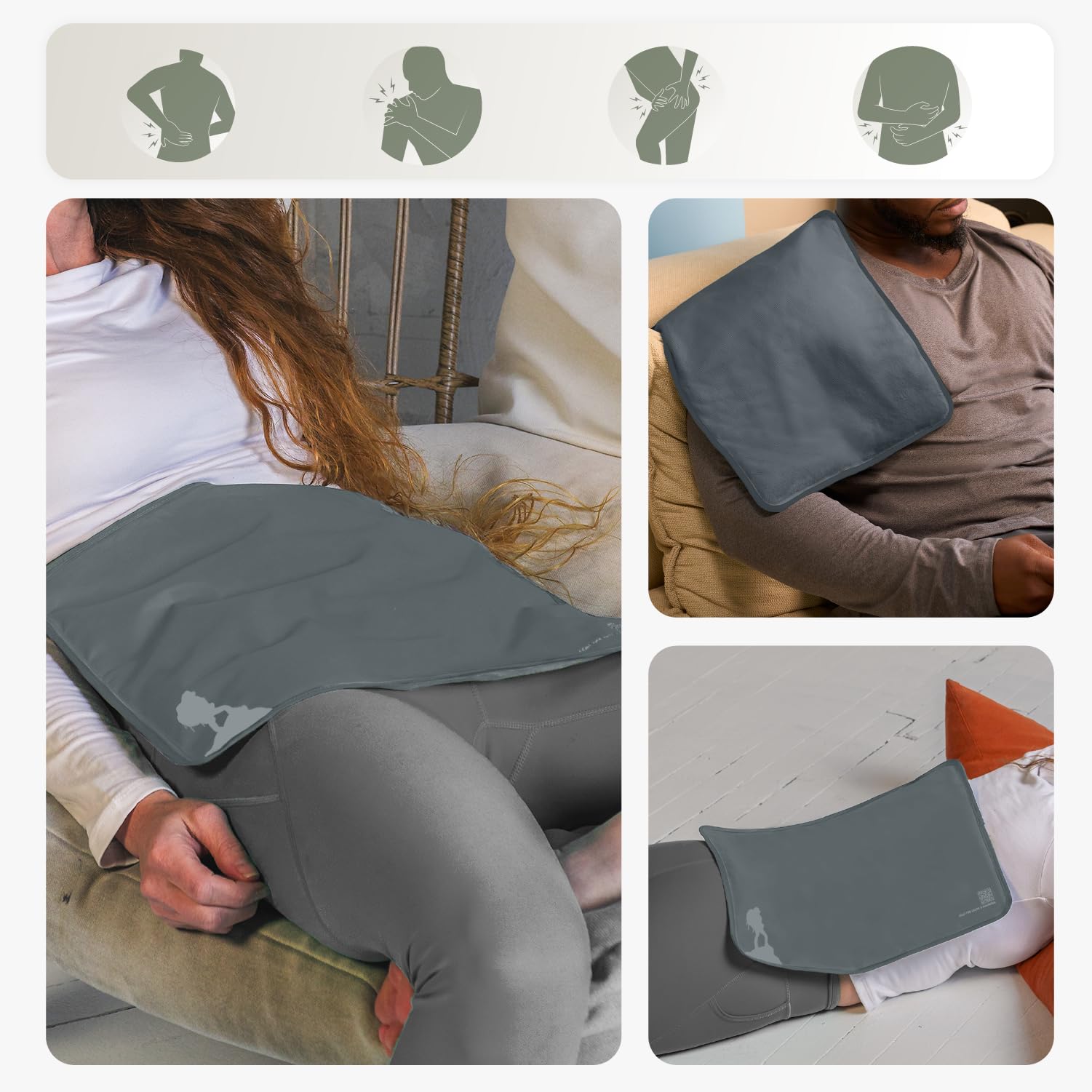 Sherpa Therapy lado de nylon frío, alivio rápido para tensiones musculares.