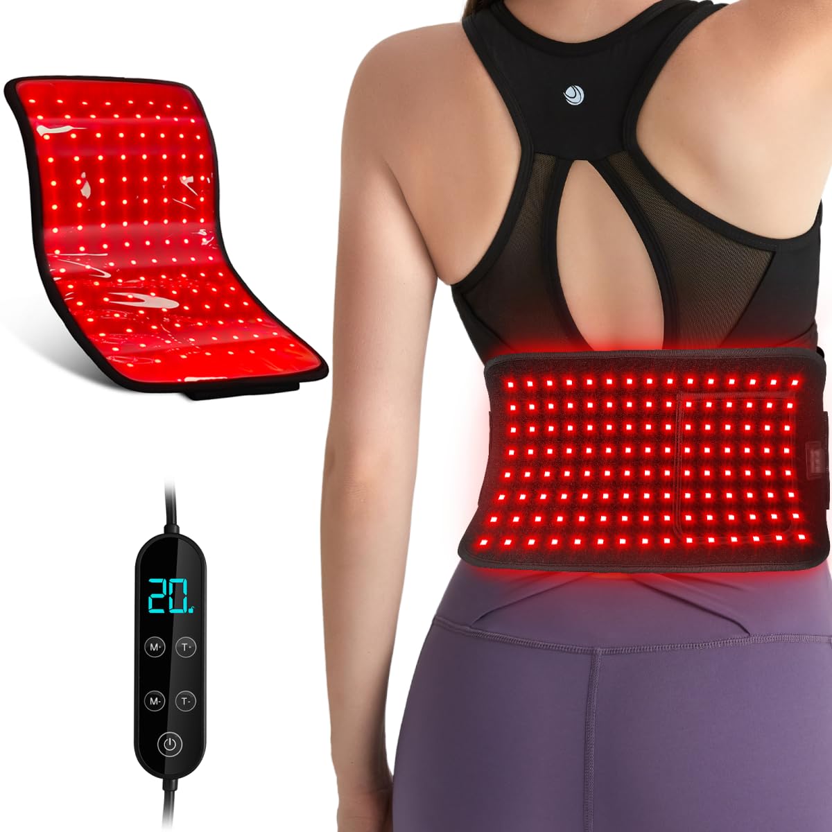 SHEVIEW: almohadilla de terapia para cuerpo con luz roja y beneficios de relajación