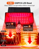 SHEVIEW terapia de luz roja para pies diseño ergonómico con cobertura total