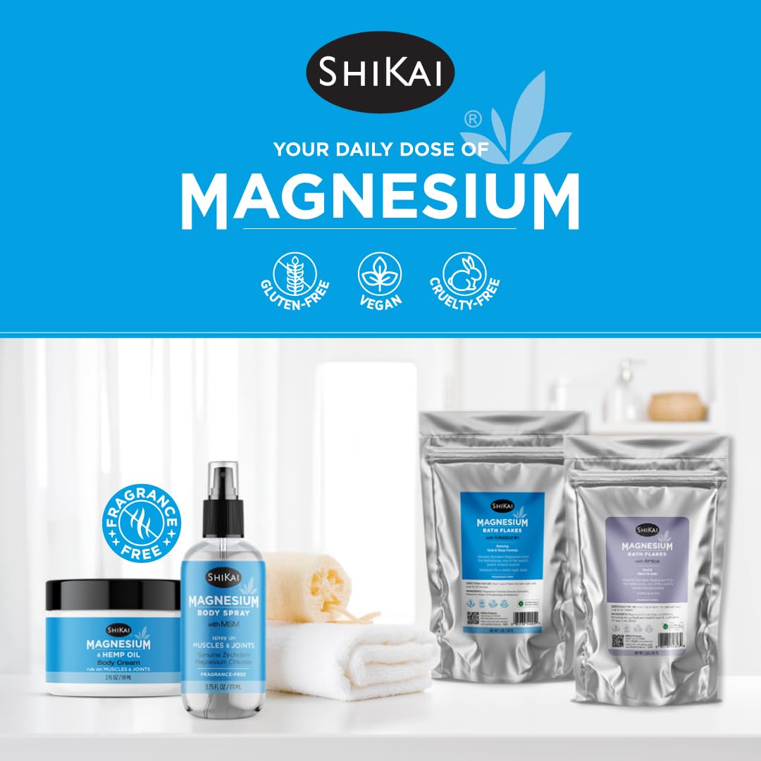 MSM con magnesio ShiKai, apoyo a articulaciones, músculos, piel y uñas.