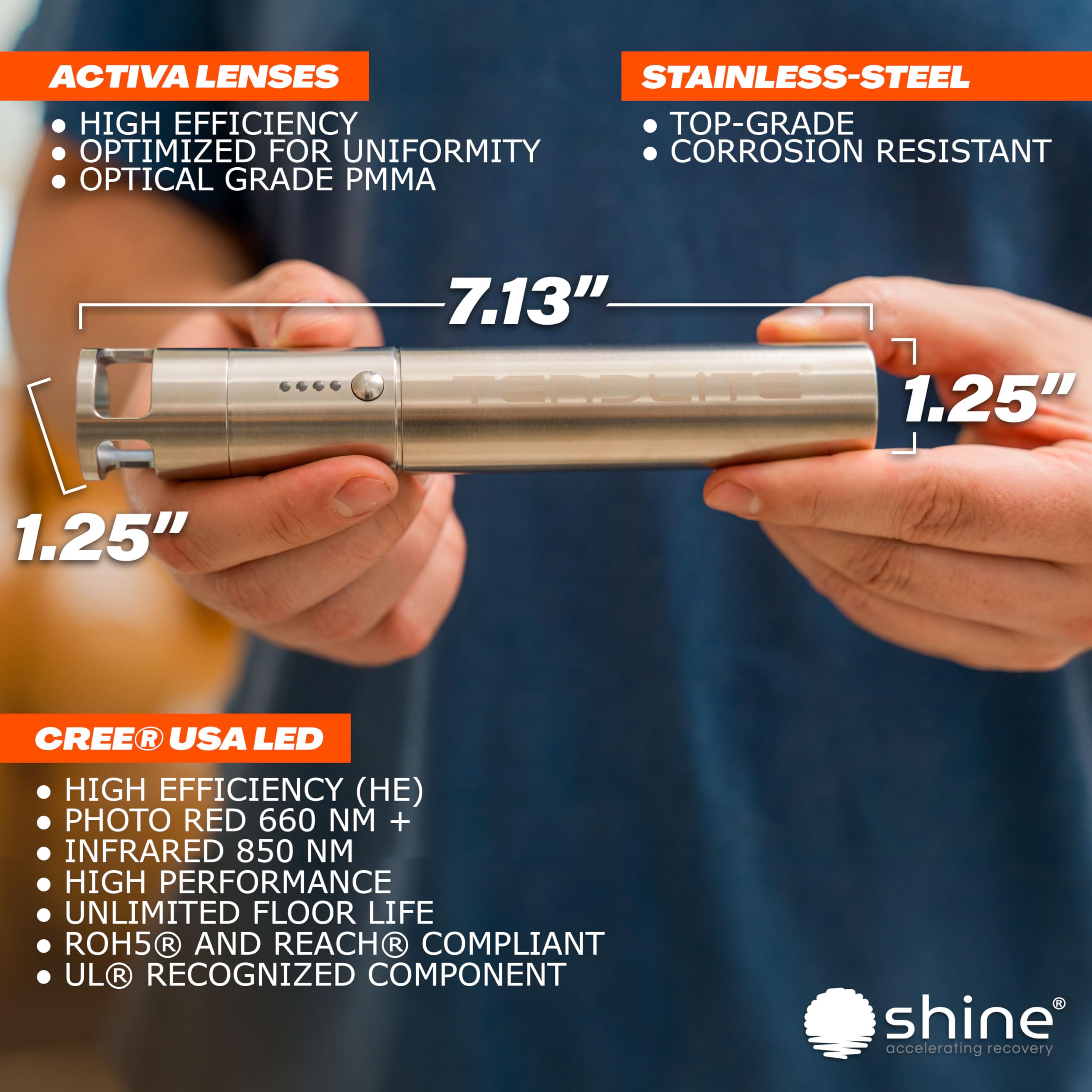 SHINE Tendlite Pro cobertura de luz dual 660y850 para comodidad en casa