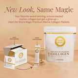 Shore Magic Colágeno Marino empaque compacto para viaje práctico