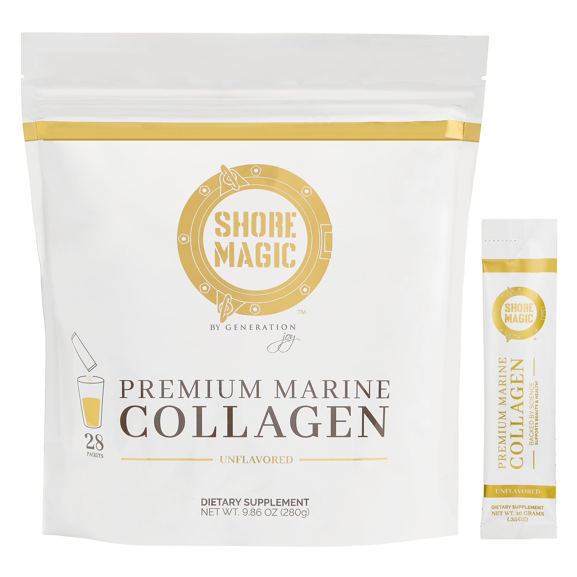 Shore Magic Colágeno Marino polvo, ayuda a piel más firme y flexible