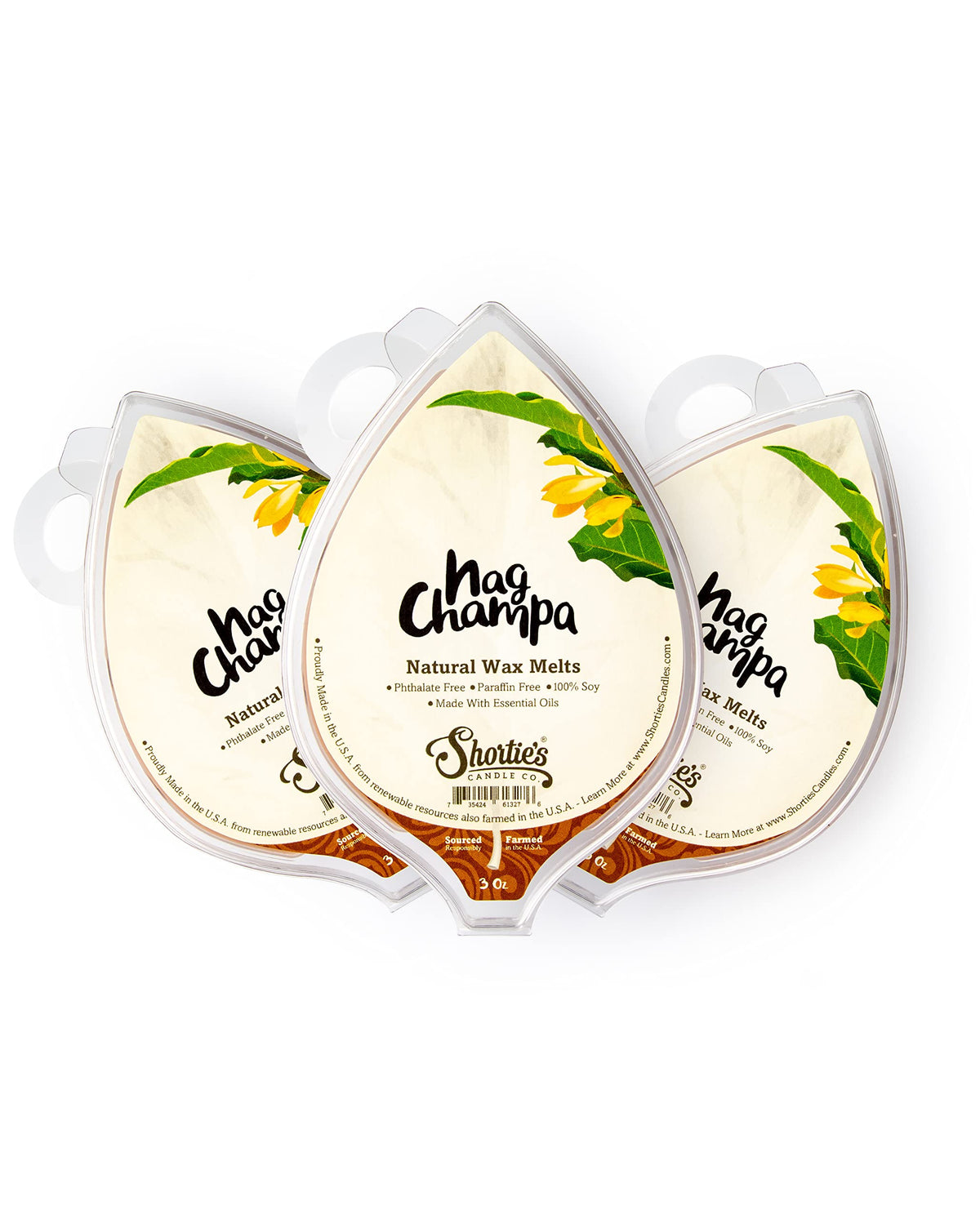 Shortie's Nag Champa meltas de soja: cubos 3 oz para aroma intenso.