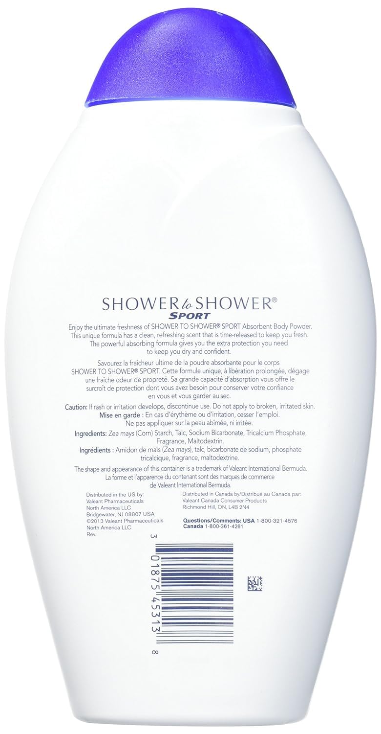 Aplicación suave del polvo en piel seca tras el entrenamiento con Shower To Shower.