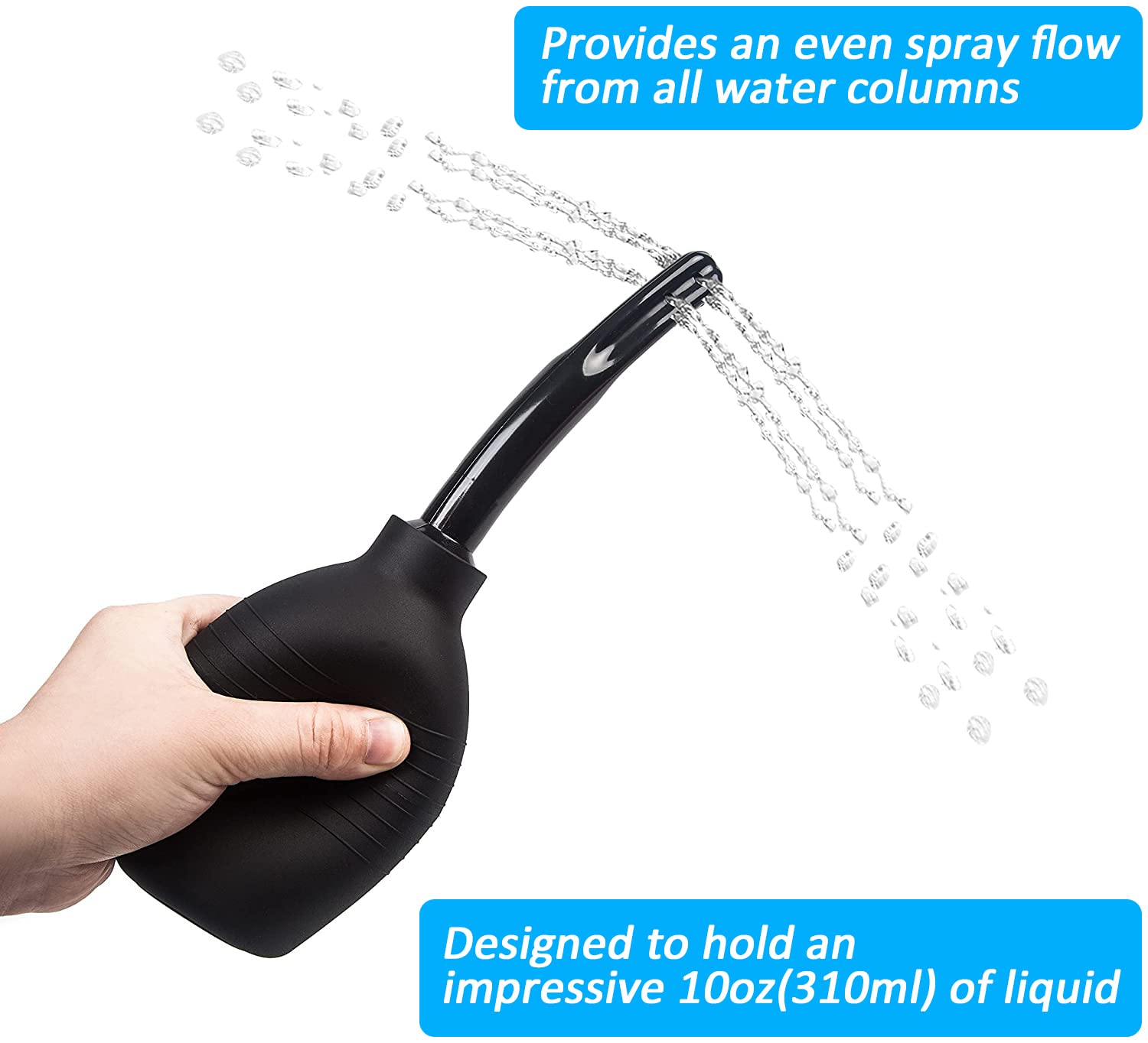 Showvigor diseño ergonómico antideslizante, control de flujo con precisión.