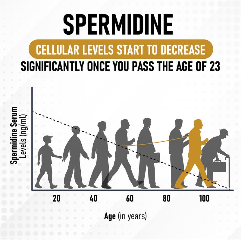 Shrink Spermidina: envase con información de ingredientes clave.