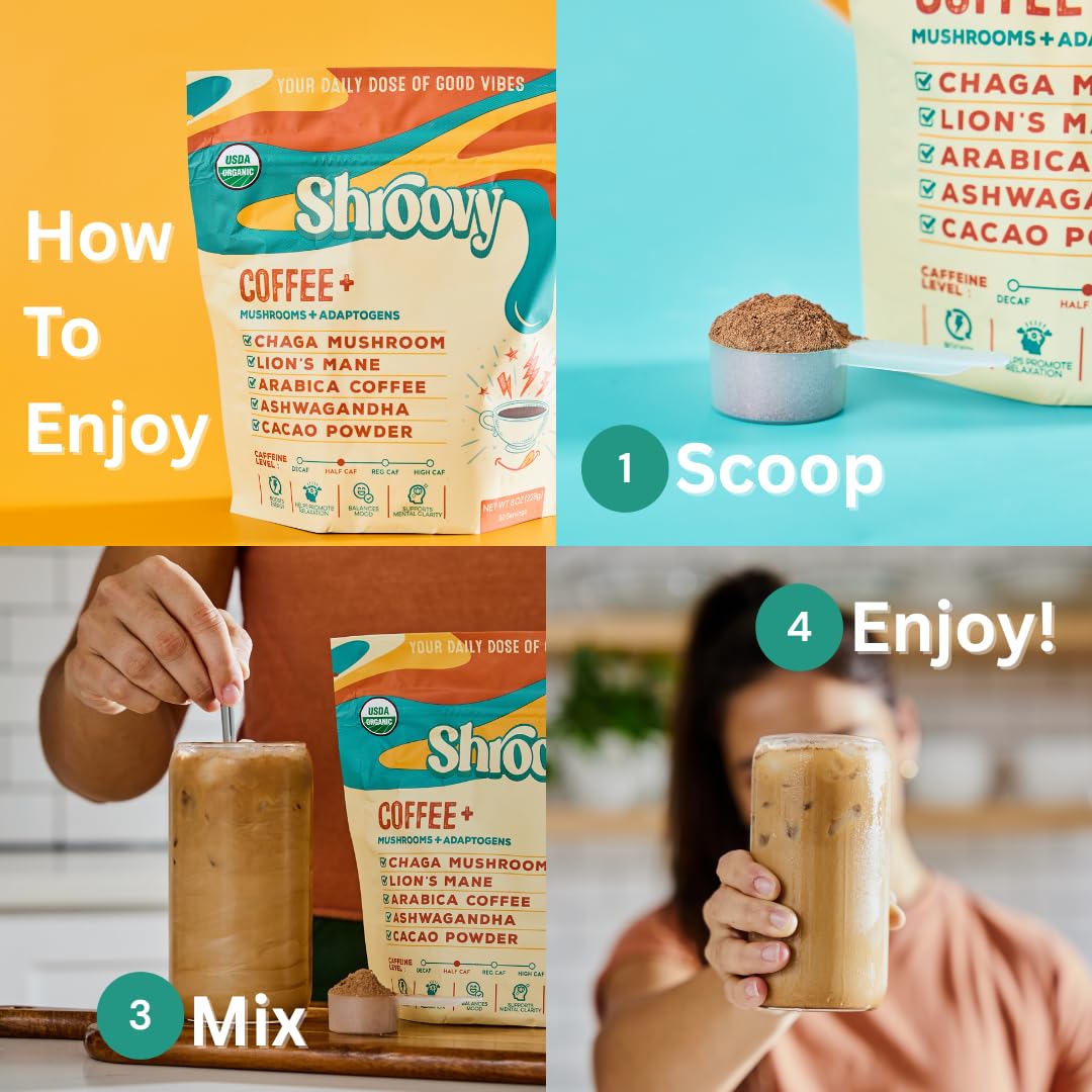 Shroovy ingredientes orgánicos certificados sin fórmulas ocultas