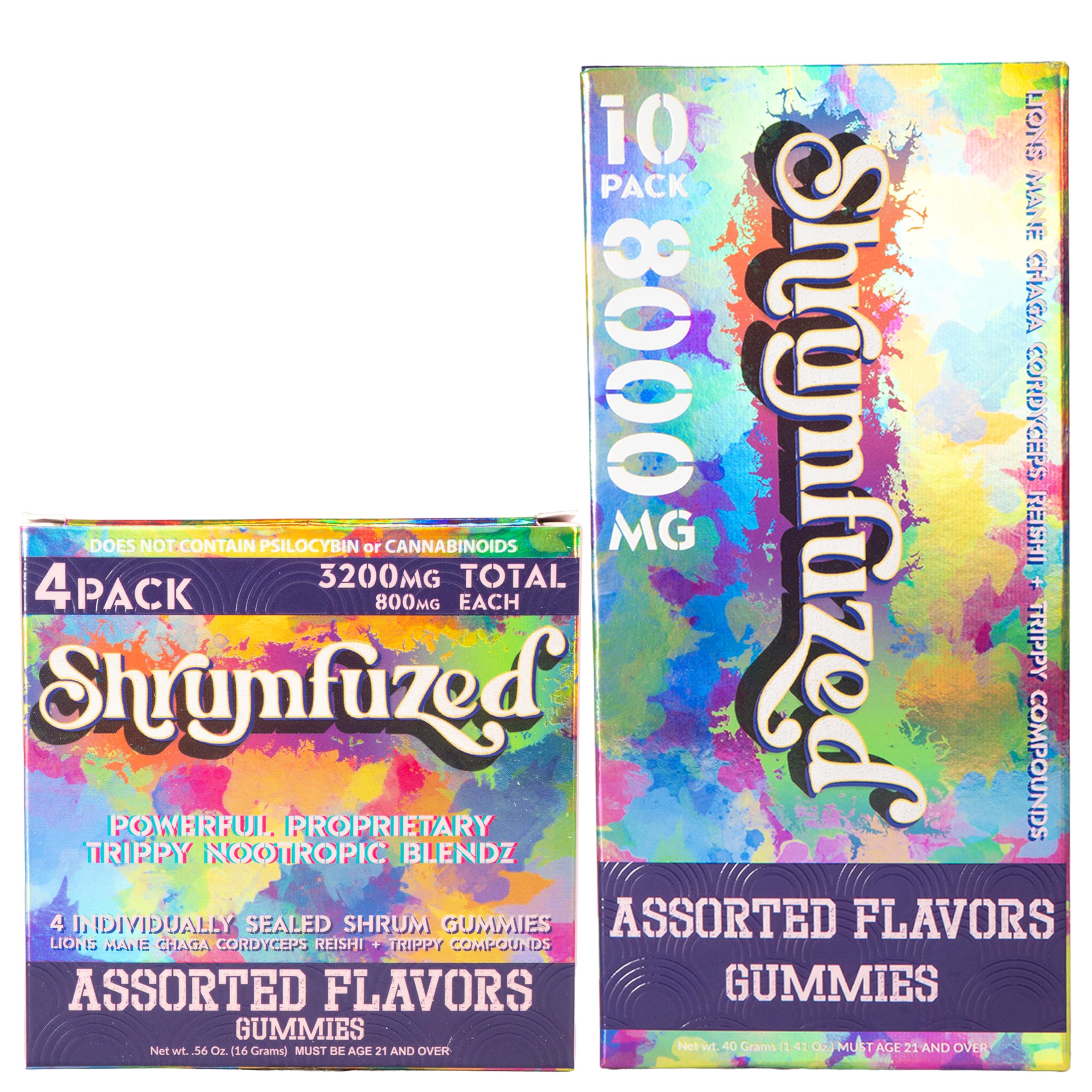 Shrumfuzed gomitas 8000mg con textura suave para energía diaria.