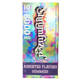 Shrumfuzed gomitas muestran textura suave para consumo cómodo.