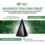Piramide Shungite World para casa y oficina, equilibrio energético posible.