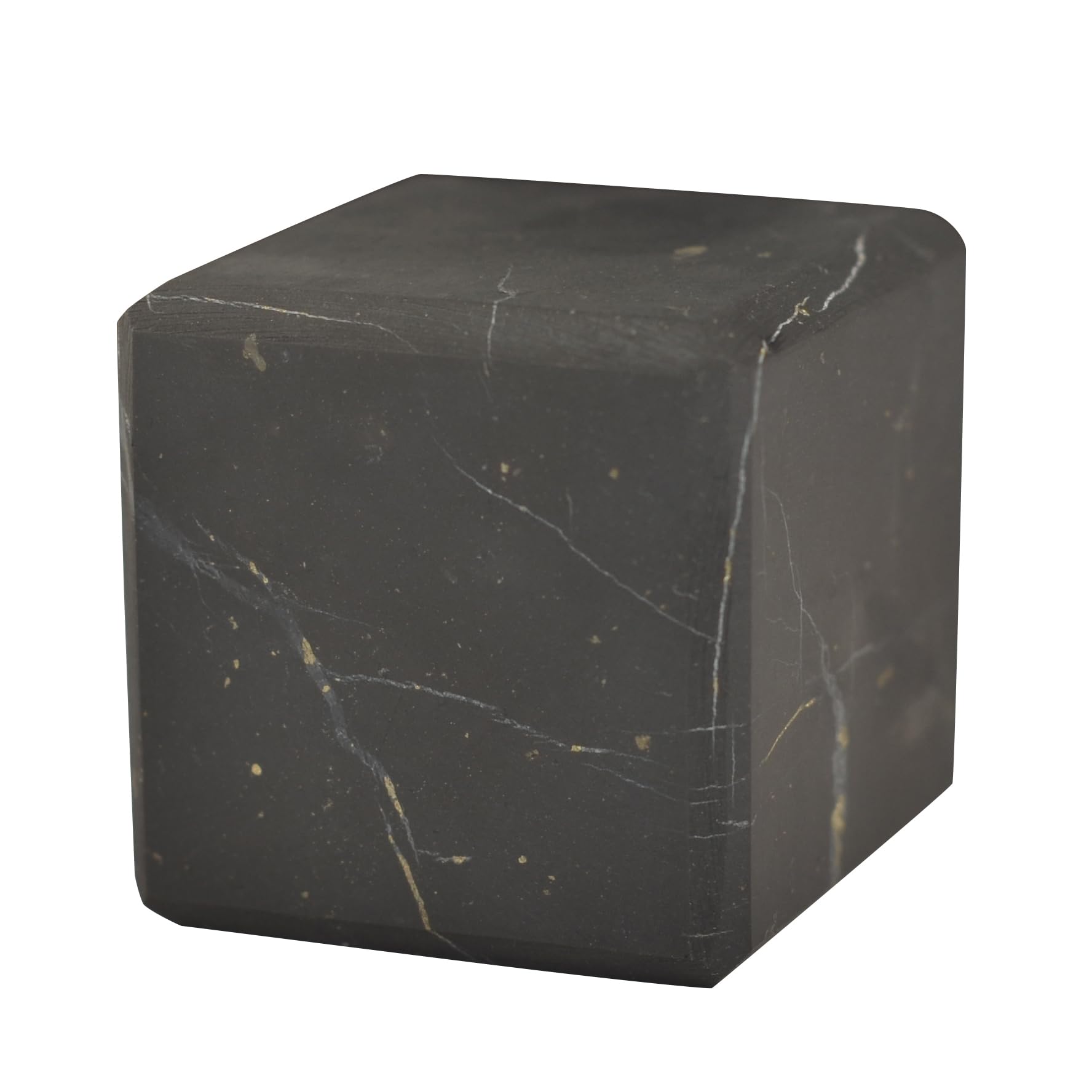 Cubo Shungite World sin pulir 30mm para protección energética cercana.