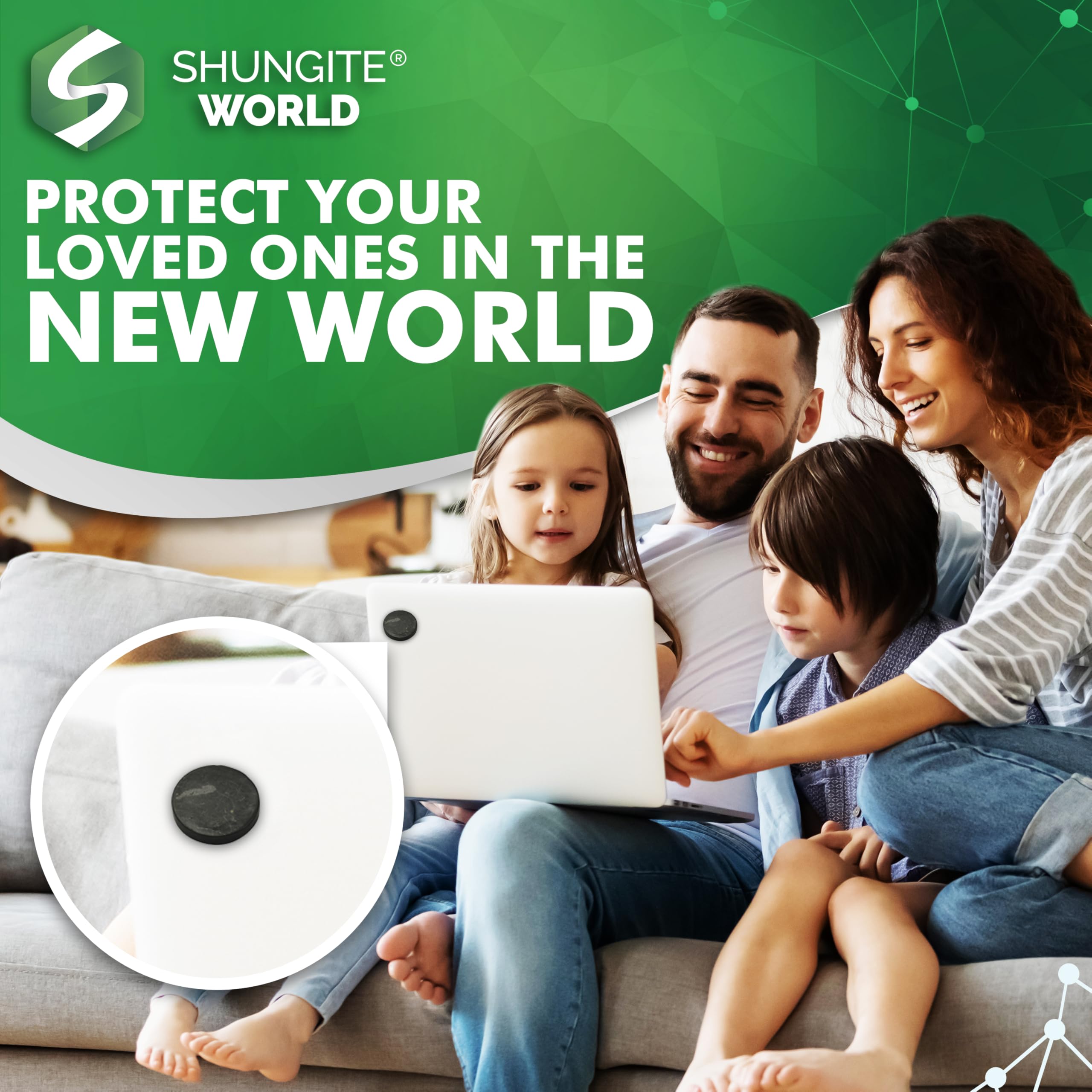 Shungite World: diseño versatil para telefono, tableta, portatil y mas.