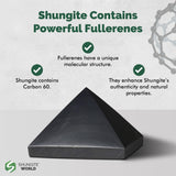 Shungite World piedra decorativa para promover sueño más claro.