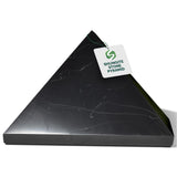 Shungite World pirámide 110 mm pulida protege energías y aporta equilibrio