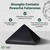 Shungite World pirámide complementa cristales y rituales zen.