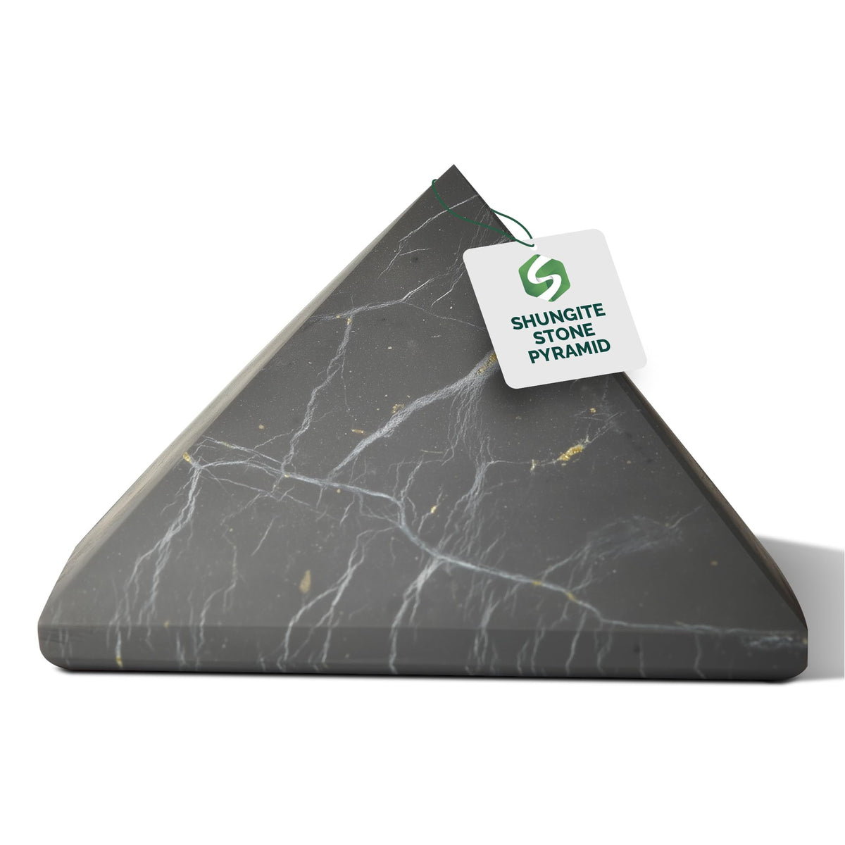 Piramide de Shungite World 70 mm para energía natural en el hogar.