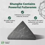 Ritual de terapias con la pirámide de Shungite World para Reiki.