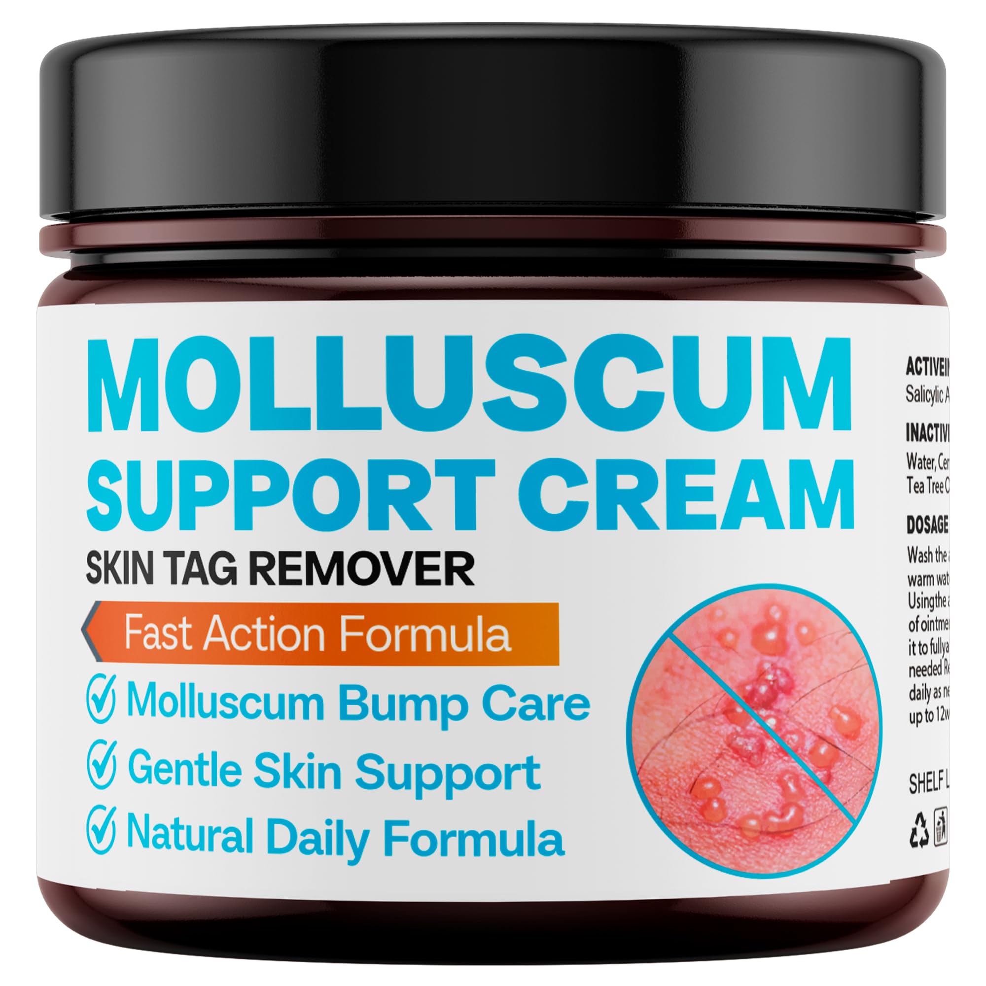SHUNNIUB crema molluscum frasco, uso diario suave para piel sensible