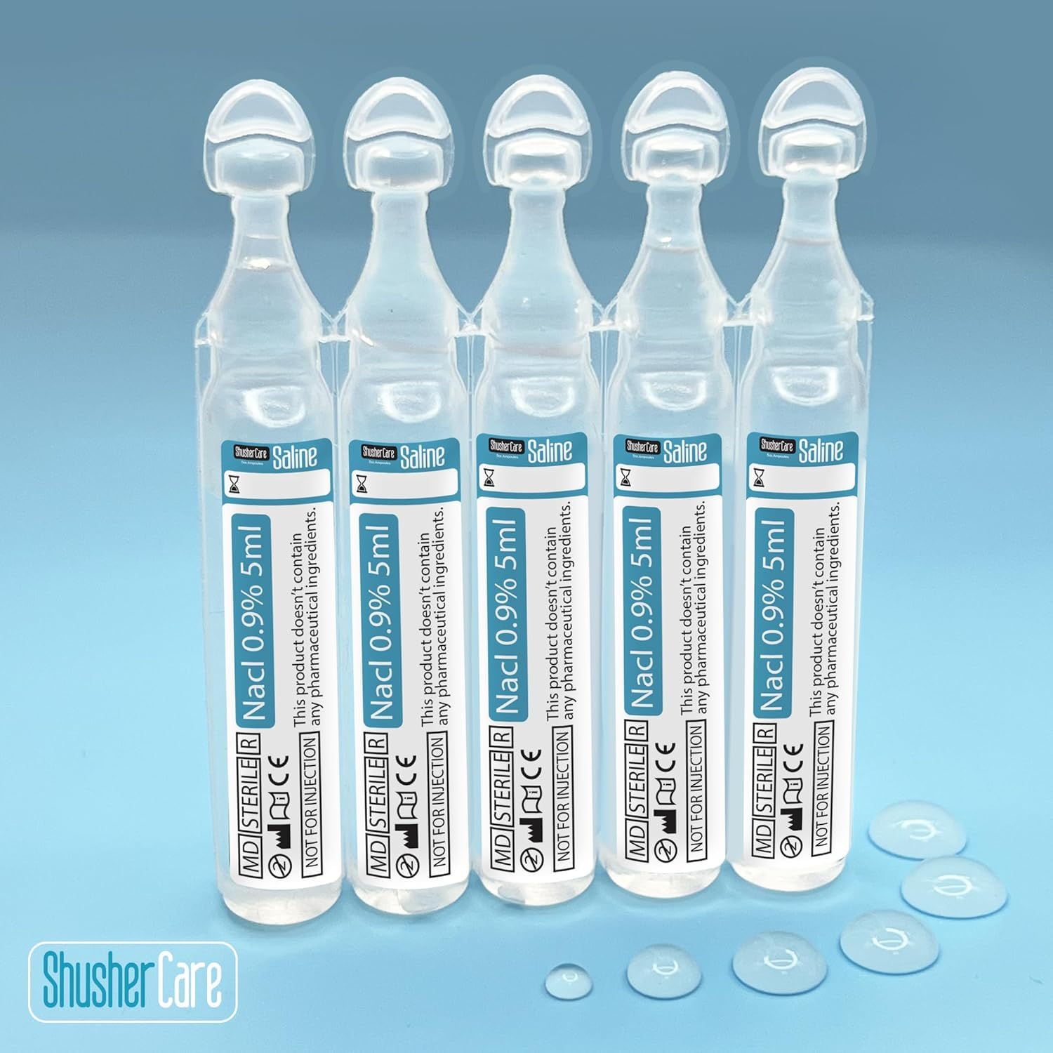Shusher Care para bebés y niños uso nasal 5 ml esteriles.