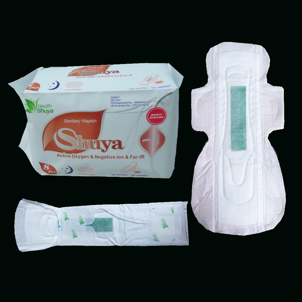 SHUYA Anión Almohadilla Ultralarga Noche con alas, protección lateral al dormir.