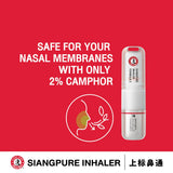 Siang Pure Inhalador, uso en tejido para aromaterapia rápida.