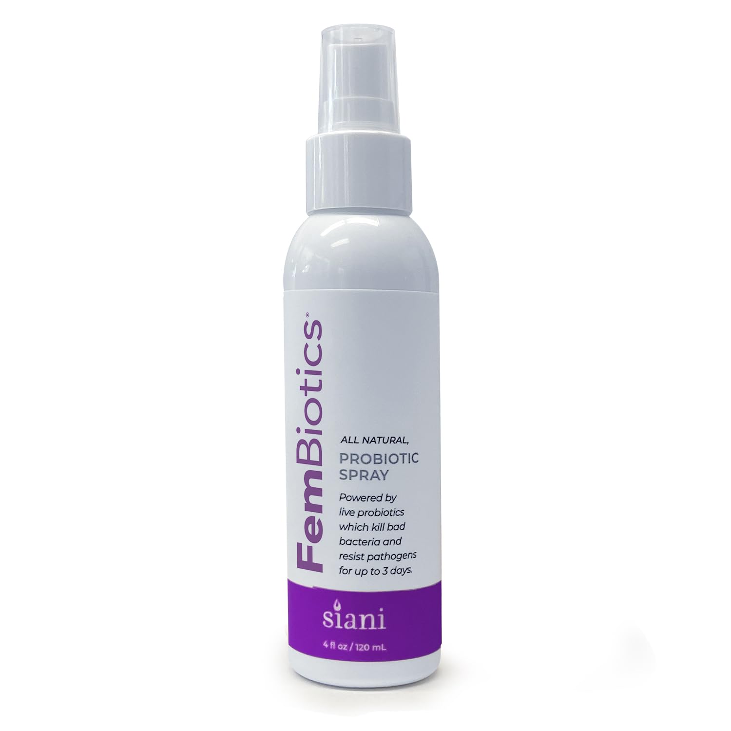 FemBiotics de SIANI, spray apto para uso externo e interno en áreas sensibles.