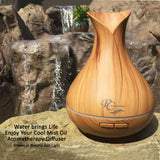 Difusor de aromaterapia de Sierra Modern Home para sesiones de relajación.