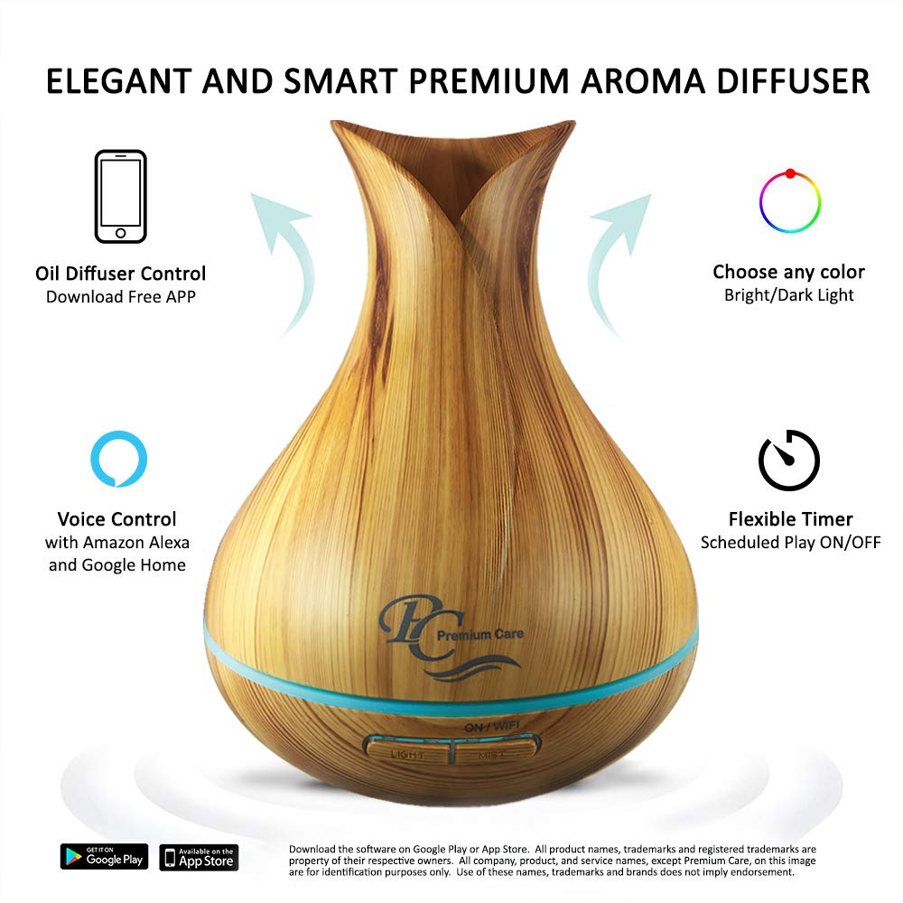 Humidificador ultrasónico de Sierra Modern Home trabajando con niebla continua.