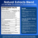SigmaBiotics melena de león hongo para enfoque y bienestar general.